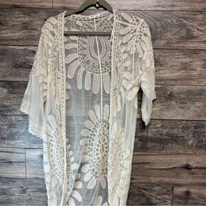 Rebellion Ivory Lace Kimono